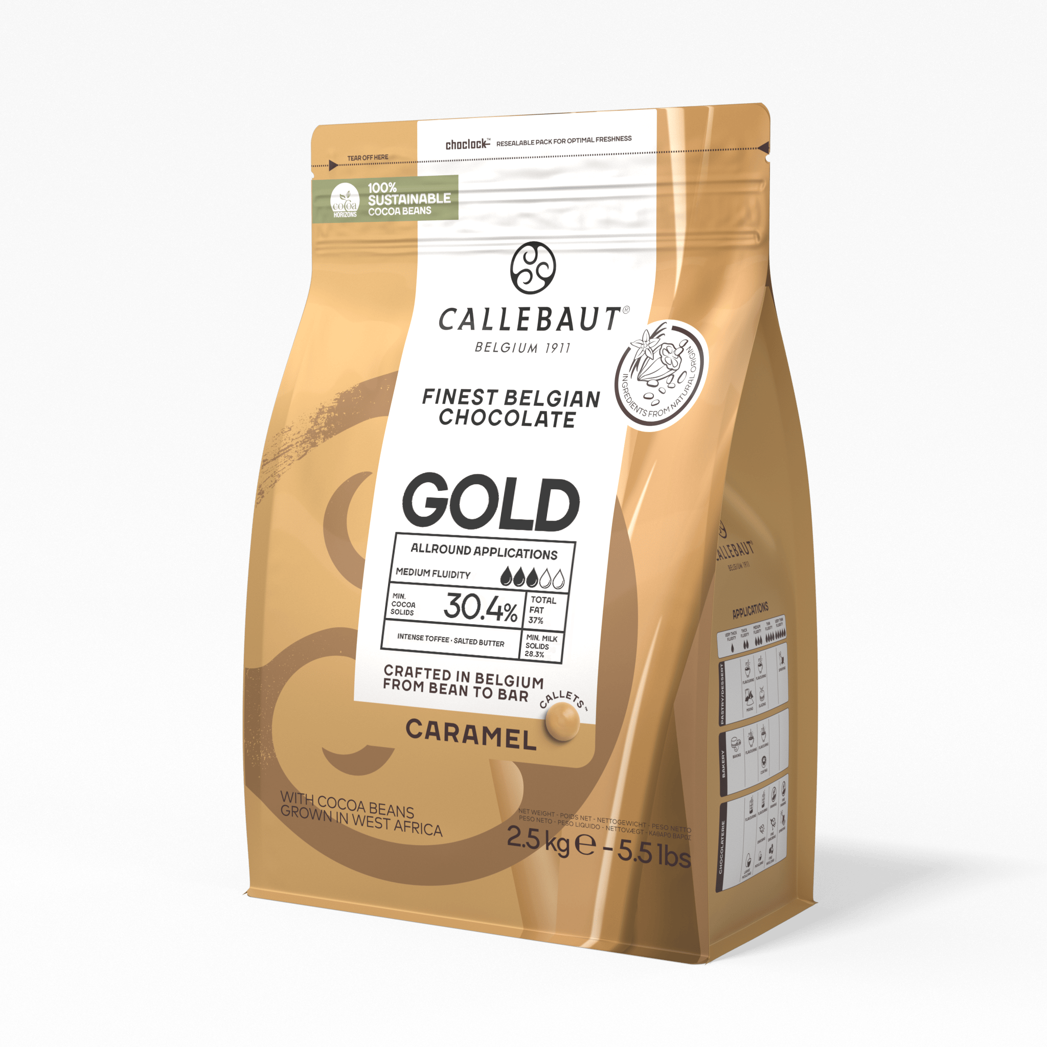 Caramel Chocolate Callets: Gold, , large