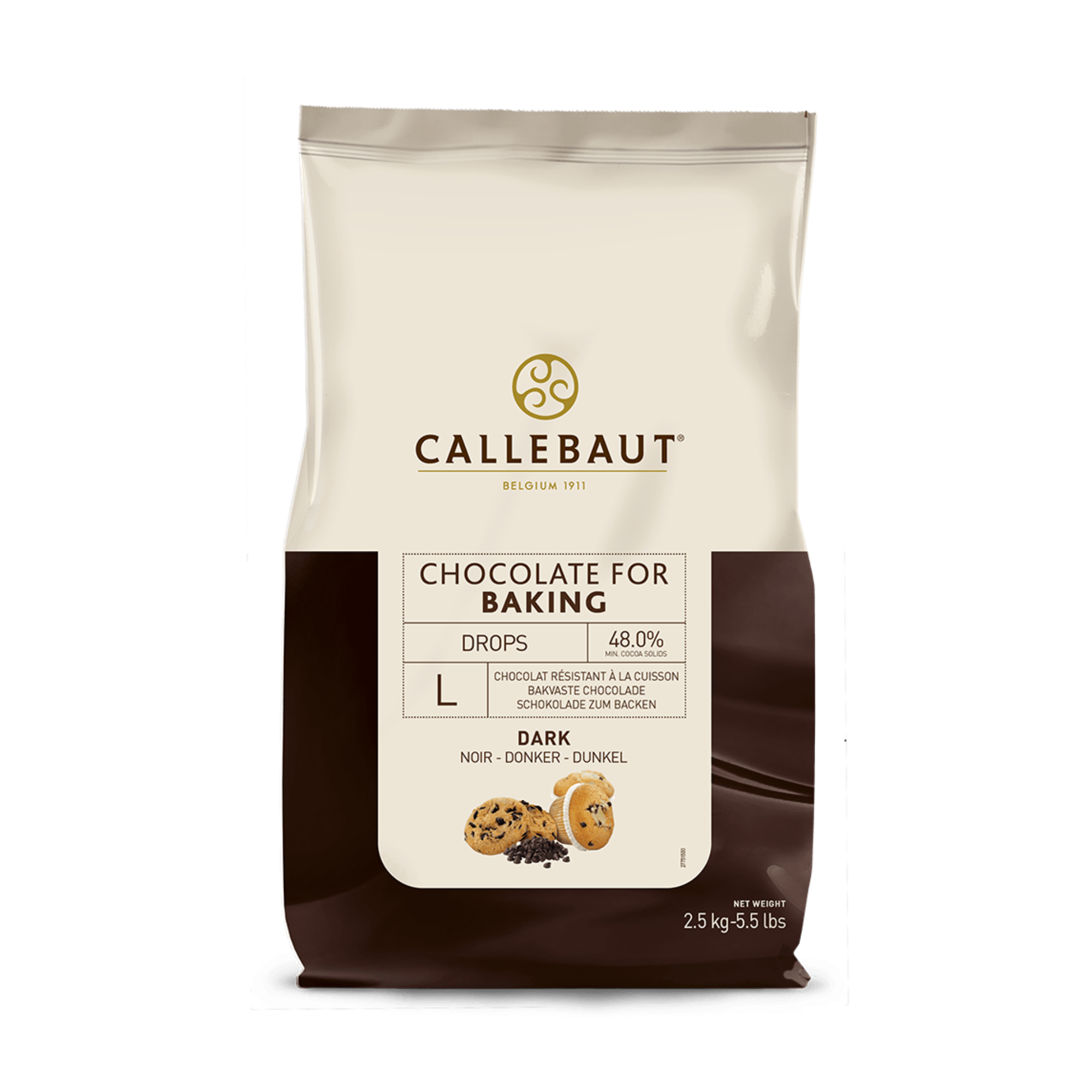 Dark Chocolate Baking Drops - Large, , large