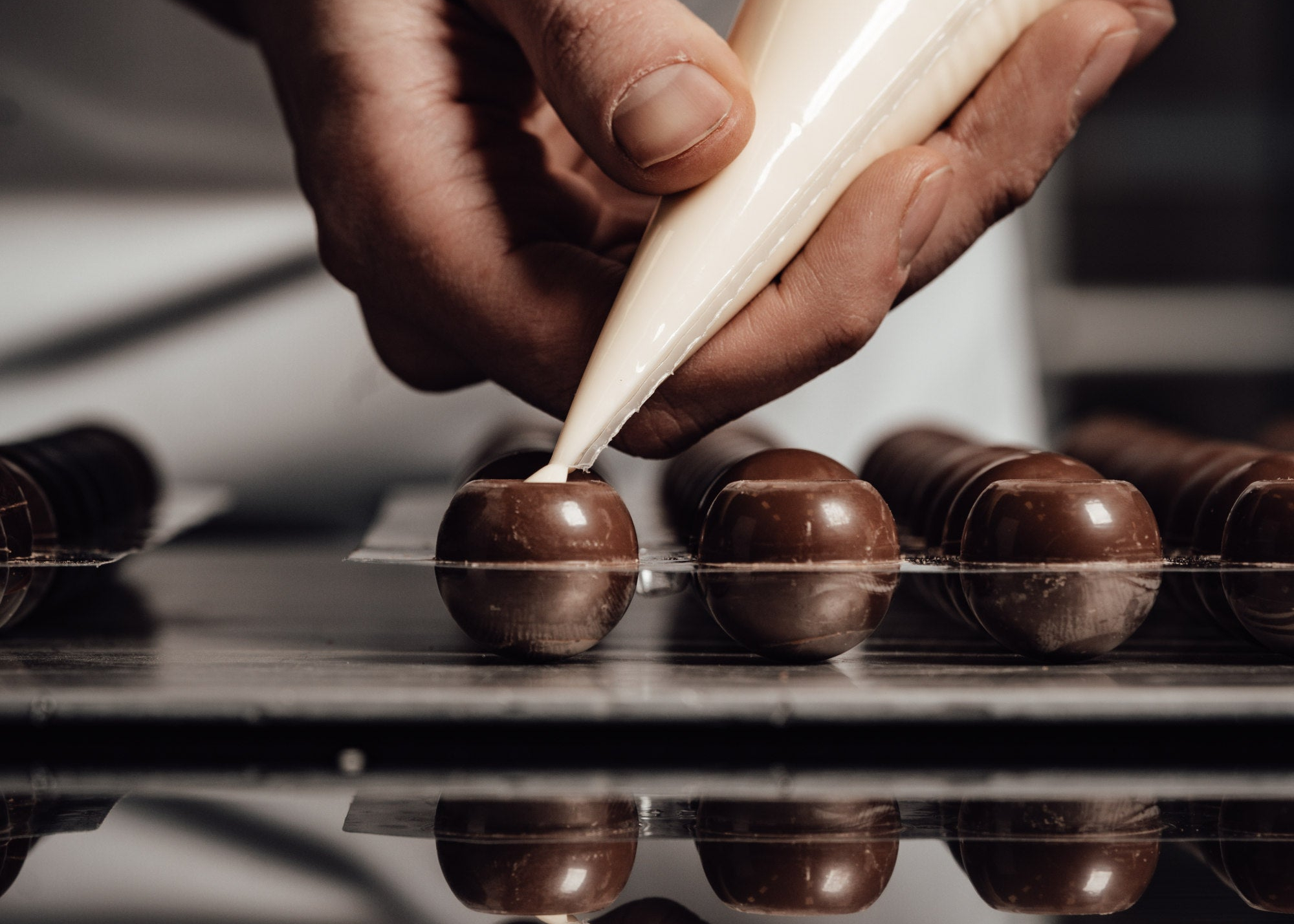 Dark Chocolate Truffle Shells, , large
