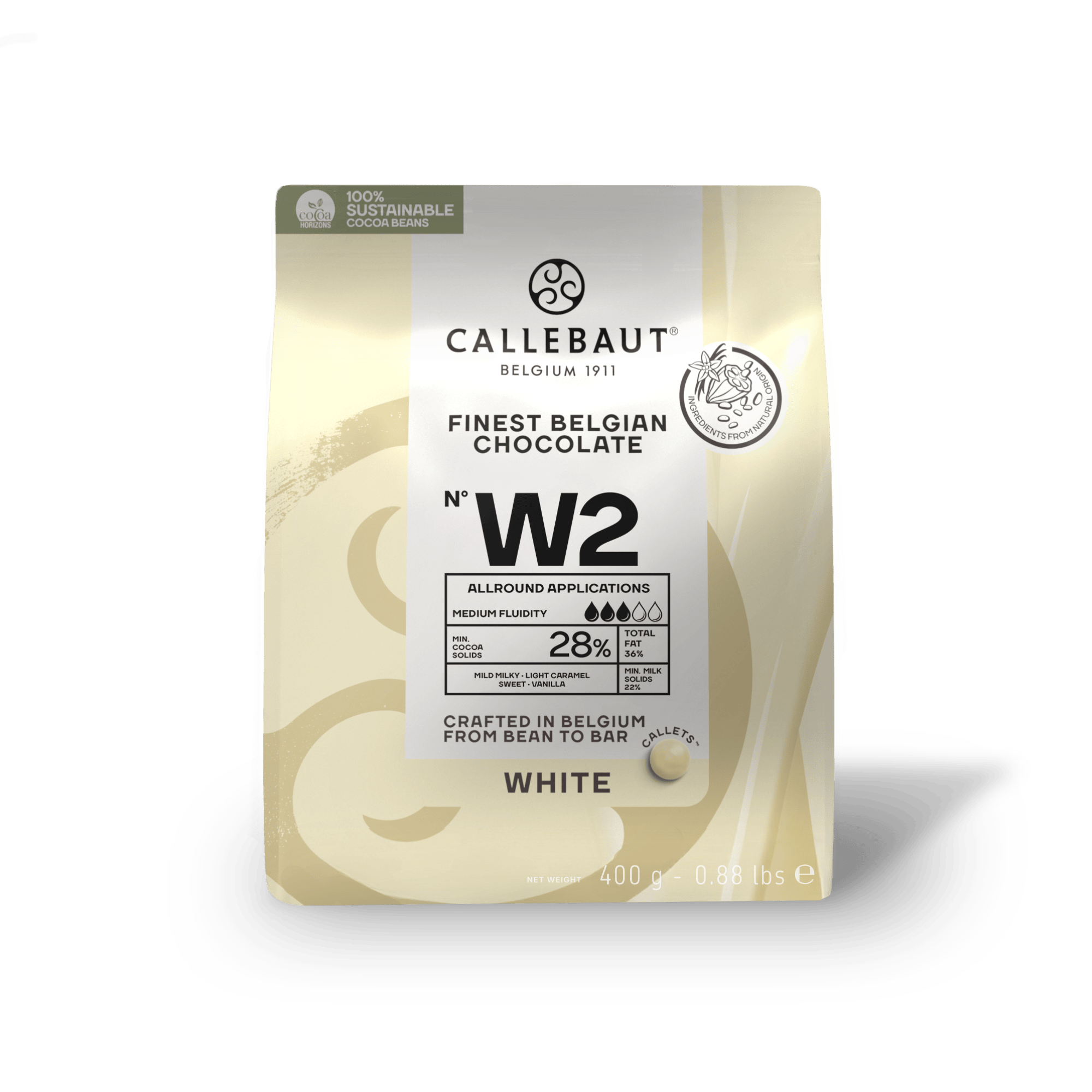 Wei&szlig;e Schokolade Kuvert&uuml;re Callets Rezept W2
