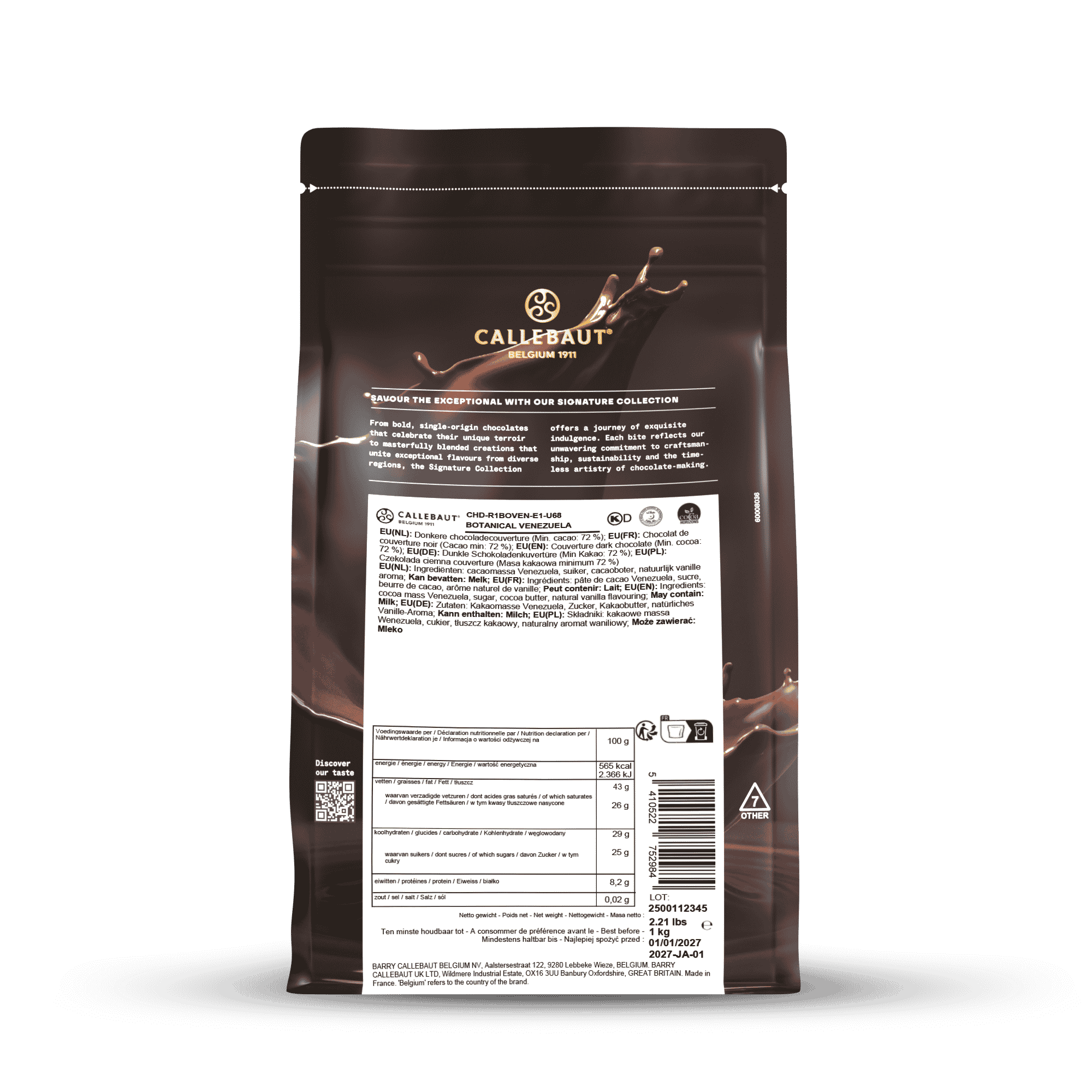 Kuvert&uuml;re Dunkle Schokolade - Venezuela 72 %, , small