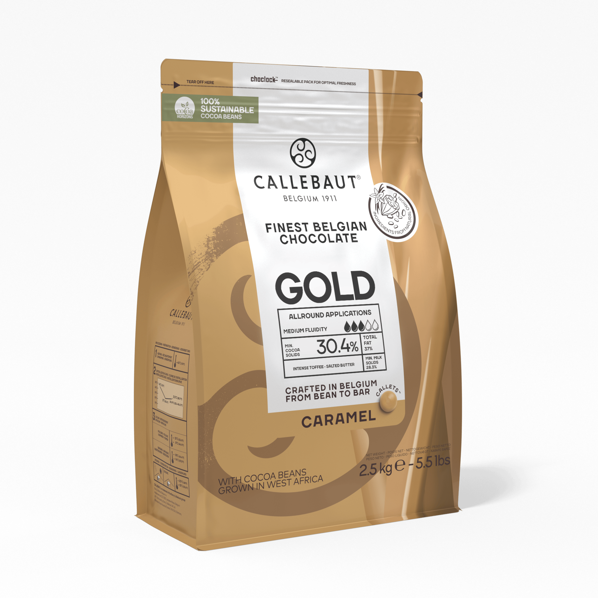 Caramel Chocolate Callets: Gold, , large